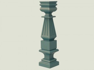 square pillar Model 3D