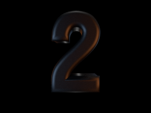 black semi glossy numbers 1-10 CG Textures