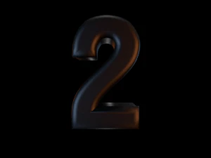 black semi glossy numbers 1-10 CG Textures