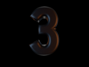 black semi glossy numbers 1-10 CG Textures