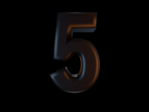 black semi glossy numbers 1-10 CG Textures