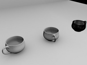 tea set Modello 3D