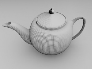 tea set Modello 3D