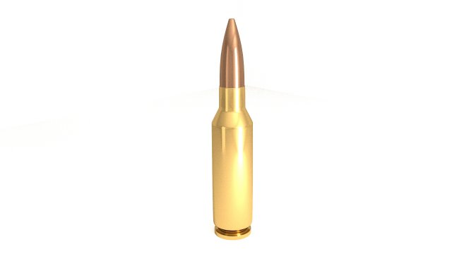 30 millimeter bullet 3D Model .c4d .max .obj .3ds .fbx .stl .blend 