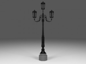 lamp post Model 3D