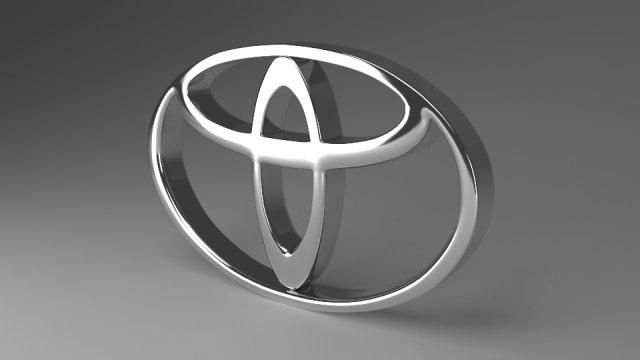 toyota logo 3D 모델 .c4d .max .obj .3ds .fbx .stl .blend 