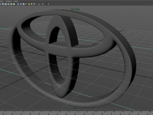 toyota logo 3D 모델