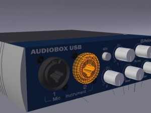 presonus audio box usb 3D Model