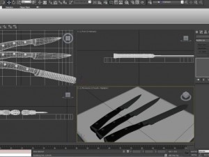 kitchen knives 3D Model