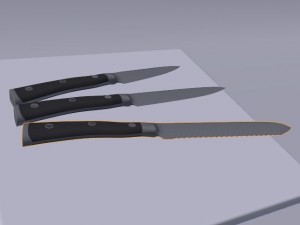 kitchen knives 3D Model