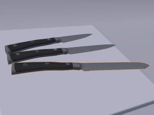 noże kuchenne Model 3D