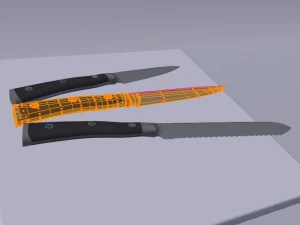 noże kuchenne Model 3D