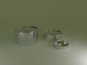 pots and pans Modèle 3D