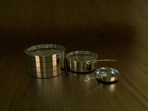 鍋とフライパン 3Dモデル