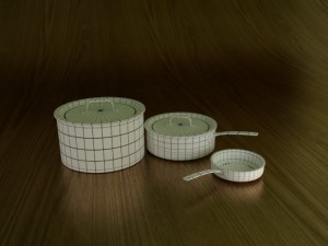 pots and pans 3D Model