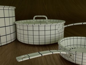 pots and pans 3D Model