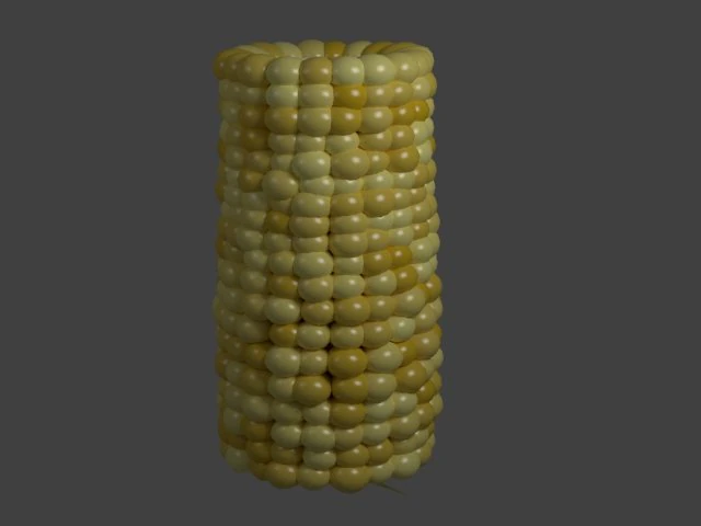 corn on the cob 3D Model .c4d .max .obj .3ds .fbx .stl .blend 