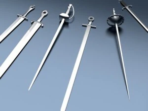 剣パック 3Dモデル