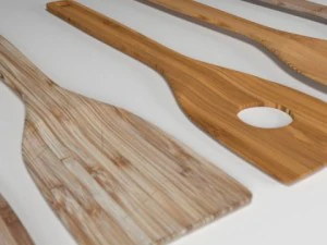 bamboo spatula and spoon collection 3D Model