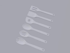 bamboo spatula and spoon collection Model 3D