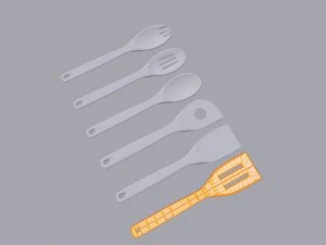bamboo spatula and spoon collection 3D Model