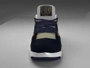 air jordan 4 blue 3D Model