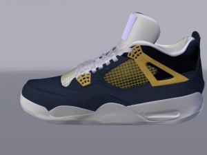 air jordan 4 blue 3D Model