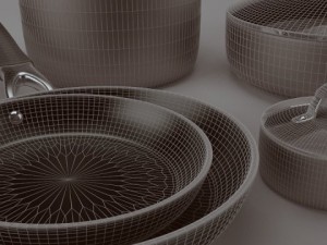 pots and pans set 2 3Dモデル