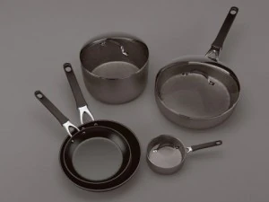 pots and pans set 2 3D Model