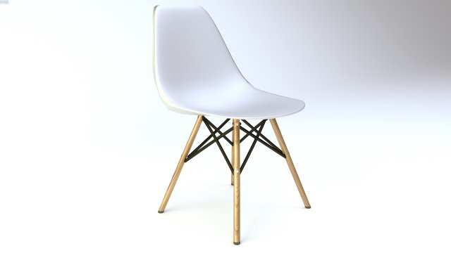 eames dsw dining chair 3D 모델 .c4d .max .obj .3ds .fbx .stl .blend 