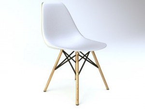 eames dsw dining chair Model 3D