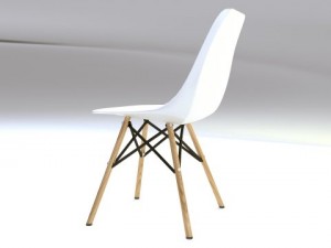 eames dsw dining chair 3D 모델