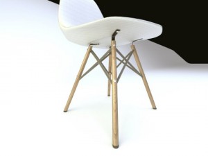 eames dsw dining chair 3D 모델