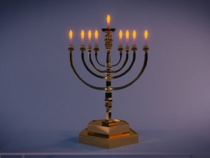 hanukkah menorah Modelo 3D