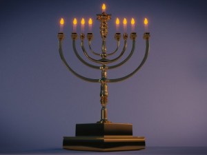 hanukkah menorah Modelo 3D