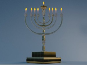 hanukkah menorah Modelo 3D