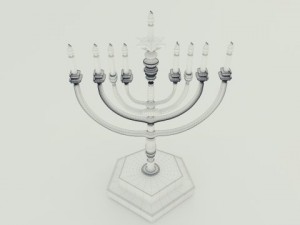 hanukkah menorah Modelo 3D