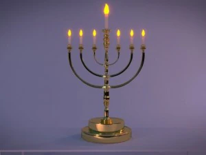 寺庙烛台 3D 模型