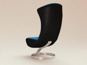 modern lounge chair design Model 3D