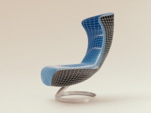 modern lounge chair design Model 3D