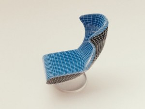 modern lounge chair design Model 3D