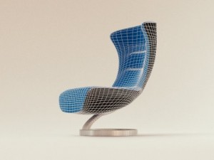 modern lounge chair design Model 3D