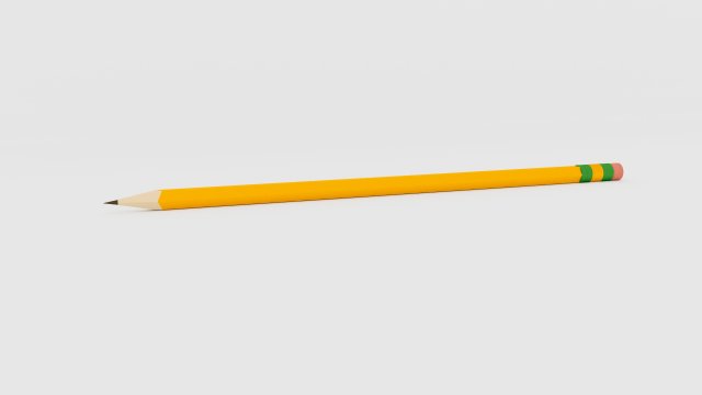 pencil Modèle 3D .c4d .max .obj .3ds .fbx .stl .blend 