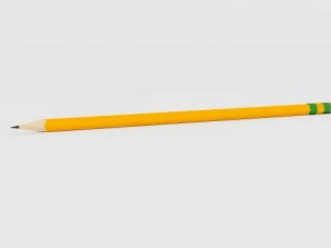 연필 3D 모델