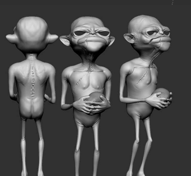 bd alien Modelo 3D .c4d .max .obj .3ds .fbx .stl .blend 