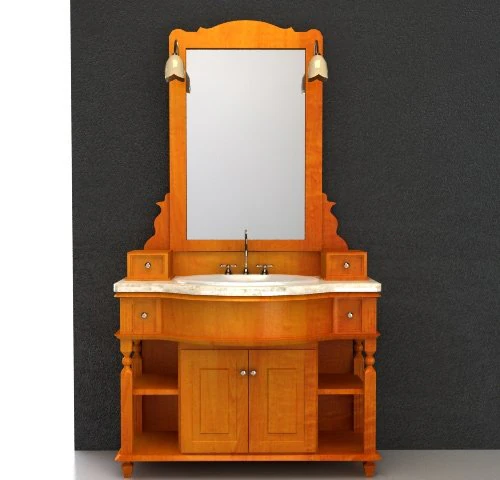 bathroom cabinet 3D Model .c4d .max .obj .3ds .fbx .stl .blend 