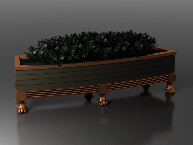 flower bed Modelo 3D .c4d .max .obj .3ds .fbx .stl .blend 