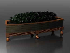 flower bed Modello 3D
