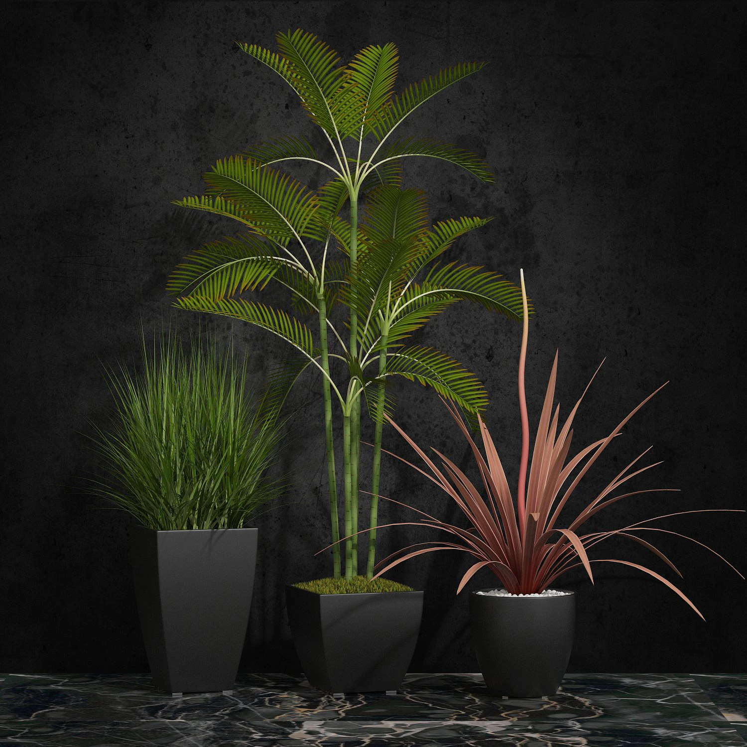 room plants 06 3D Model .c4d .max .obj .3ds .fbx .stl .blend 