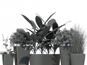 lechuza desktop pots 3D Model